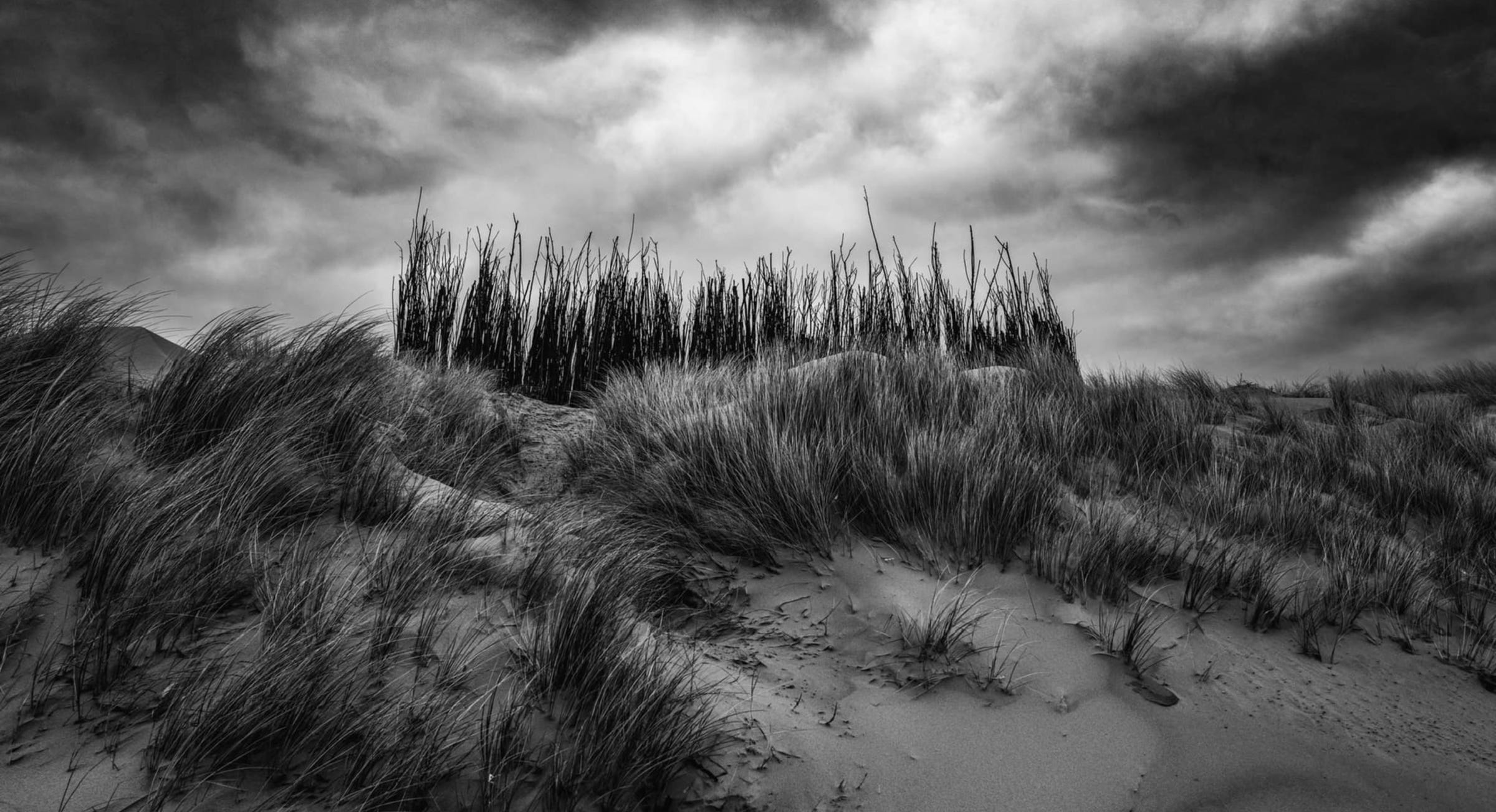 Close up view of water fall on a small stream.
